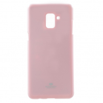 Goospery Jelly plastový kryt pre Samsung Galaxy A8 Plus (2018) - zlatoružový