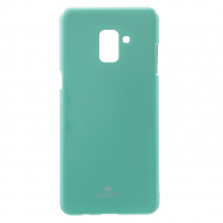 Goospery Jelly plastový kryt pre Samsung Galaxy A8 Plus (2018) - tyrkysový