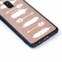 Plastový embosovaný kryt šípy pre Samsung Galaxy A8 (2018) - transparentný