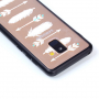 Plastový embosovaný kryt šípy pre Samsung Galaxy A8 (2018) - transparentný