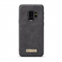 Caseme 2v1 peňaženkové puzdro pre Samsung Galaxy S9 - čierne