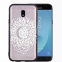 Plastový embosovaný kryt mandala pre Samsung Galaxy J5 (2017) - transparentný