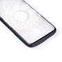 Plastový embosovaný kryt mandala pre Samsung Galaxy J5 (2017) - transparentný