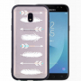 Plastový embosovaný kryt šípy pre Samsung Galaxy J5 (2017) - transparentný