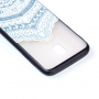 Plastový embosovaný kryt lotus pre Samsung Galaxy J5 (2017) - transparentný