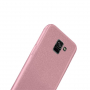 Nxe Plastový trblietavý kryt pre Samsung Galaxy A8 (2018) - zlatoružový