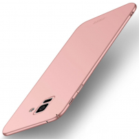 Mofi Shield Plastový kryt pre Samsung Galaxy A8 Plus (2018) - zlatoružový