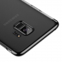 Baseus Glitter číry kryt s rámčekom pre Samsung Galaxy S9 - čierny