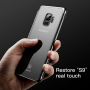 Baseus Glitter číry kryt s rámčekom pre Samsung Galaxy S9 - čierny