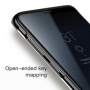 Baseus Glitter číry kryt s rámčekom pre Samsung Galaxy S9 - čierny