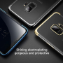 Baseus Glitter číry kryt s rámčekom pre Samsung Galaxy S9 - zlatý