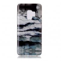 Plastový kryt mramor pre Samsung Galaxy S9 - sivý