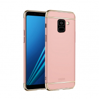 Mofi Plastový kryt pre Samsung Galaxy A8 Plus (2018) - zlatoružový