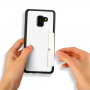 Dux Ducis Pocard kožený kryt pre Samsung Galaxy A8 Plus (2018) - biely