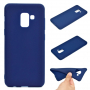 Silikónový kryt pre Samsung Galaxy A8 (2018) - tmavomodrý