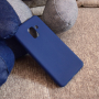 Silikónový kryt pre Samsung Galaxy A8 (2018) - tmavomodrý