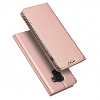 Dux Ducis Skin Pro flipové puzdro pre Samsung Galaxy A6 (2018) - ružovo-zlaté