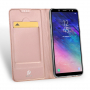 Dux Ducis Skin Pro flipové puzdro pre Samsung Galaxy A6 Plus (2018) - ružovo-zlaté