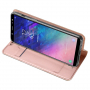 Dux Ducis Skin Pro flipové puzdro pre Samsung Galaxy A6 Plus (2018) - ružovo-zlaté