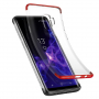 Baseus Armor plastový kryt číry pre Samsung Galaxy S9 - červený