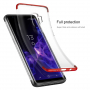 Baseus Armor plastový kryt číry pre Samsung Galaxy S9 - červený