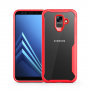 Nárazuvzdorný kryt číry pre Samsung Galaxy A6 (2018) - červený