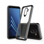 Nárazuvzdorný kryt číry pre Samsung Galaxy A6 Plus (2018) - čierny