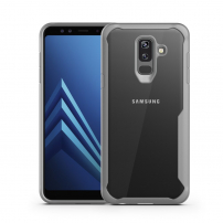 Nárazuvzdorný kryt číry pre Samsung Galaxy A6 Plus (2018) - sivý