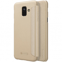 Nillkin Sparkle flipový kryt pre Samsung Galaxy A6 (2018) - zlatý