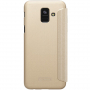 Nillkin Sparkle flipový kryt pre Samsung Galaxy A6 (2018) - zlatý