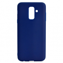 Silikónový kryt pre Samsung Galaxy A6 Plus (2018) - tmavomodrý