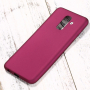 X-Level Plastový matný kryt pre Samsung Galaxy A6 Plus (2018) - vínový