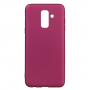 X-Level Plastový matný kryt pre Samsung Galaxy A6 Plus (2018) - vínový