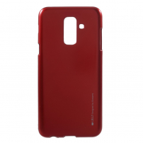 Goospery Jelly plastový kryt pre Samsung Galaxy A6 Plus (2018) - červený