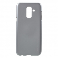 Goospery Jelly plastový kryt pre Samsung Galaxy A6 Plus (2018) - sivý