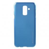 Goospery Jelly plastový kryt pre Samsung Galaxy A6 Plus (2018) - modrý