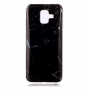 Plastový kryt mramor pre Samsung Galaxy A6 (2018) - čierny