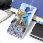 Plastový kryt mramor pre Samsung Galaxy A6 (2018) - modrý