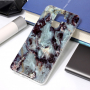 Plastový kryt mramor pre Samsung Galaxy A6 Plus (2018) - fialový