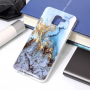 Plastový kryt mramor pre Samsung Galaxy J6 (2018) - modrý