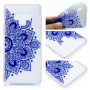 Plastový kryt modrá mandala pre Samsung Galaxy Note 9 - transparentný
