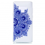 Plastový kryt modrá mandala pre Samsung Galaxy Note 9 - transparentný