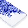 Plastový kryt modrá mandala pre Samsung Galaxy Note 9 - transparentný