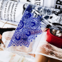 Plastový kryt modrá mandala pre Samsung Galaxy Note 9 - transparentný