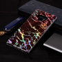 Plastový kryt holografický mramor pre Samsung Galaxy Note 9 - čierny