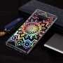 Plastový kryt holo lotus pre Samsung Galaxy Note 9 - transparentný