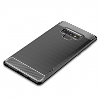 Ipaky plastový kryt s brúsenou textúrou pre Samsung Galaxy Note 9 - čierny