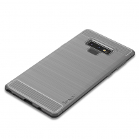 Ipaky plastový kryt s brúsenou textúrou pre Samsung Galaxy Note 9 - sivý