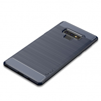 Ipaky plastový kryt s brúsenou textúrou pre Samsung Galaxy Note 9 - tmavomodrý