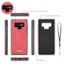 Caseme 2v1 peňaženkové puzdro pre Samsung Galaxy Note 9 - červené